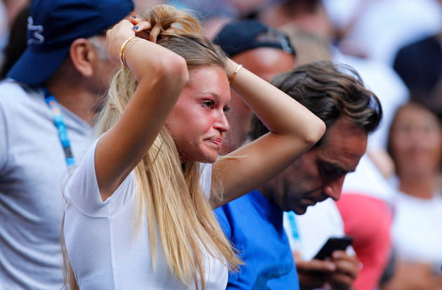 Clémence Bertrand supporte son petit-ami Lucas Pouille à l'Open d'Australie