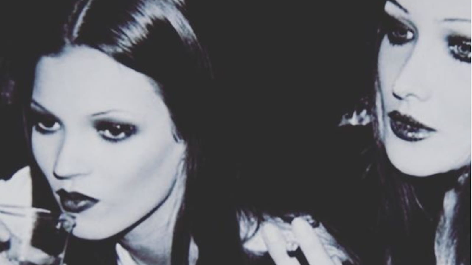 Kate Moss et Carla Bruni