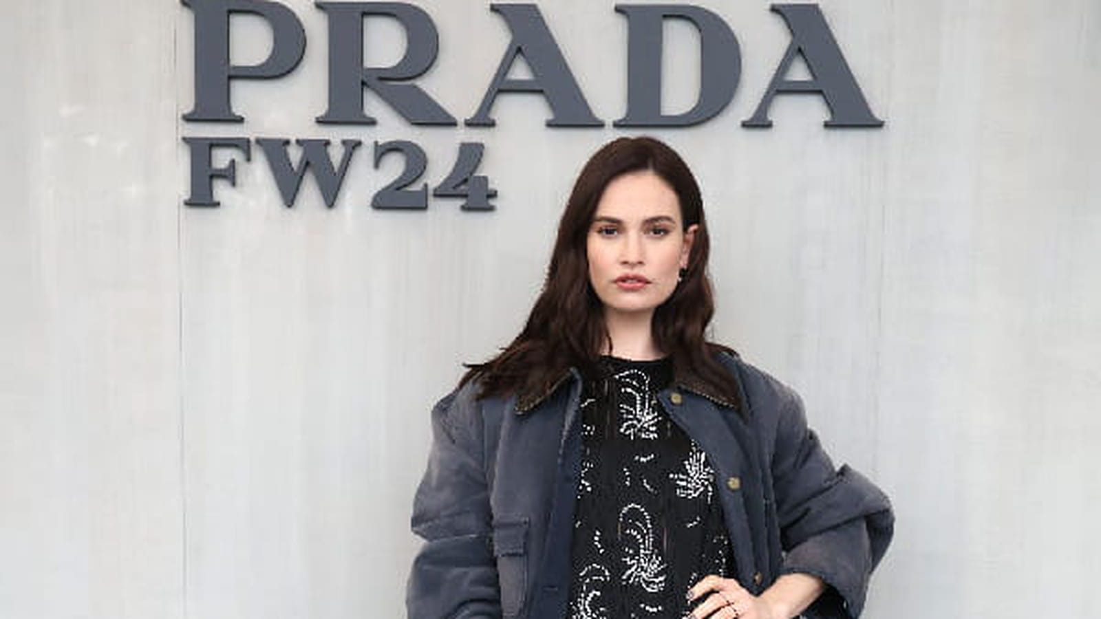 Lily James le 22 février 2024