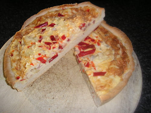 Tarte de saumon aux tomates