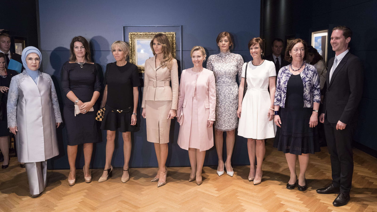 Brigitte Macron et Melania Trump 