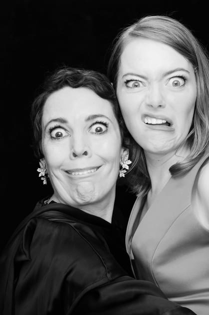 Olivia Colman et Emma Stone, reines de la grimace