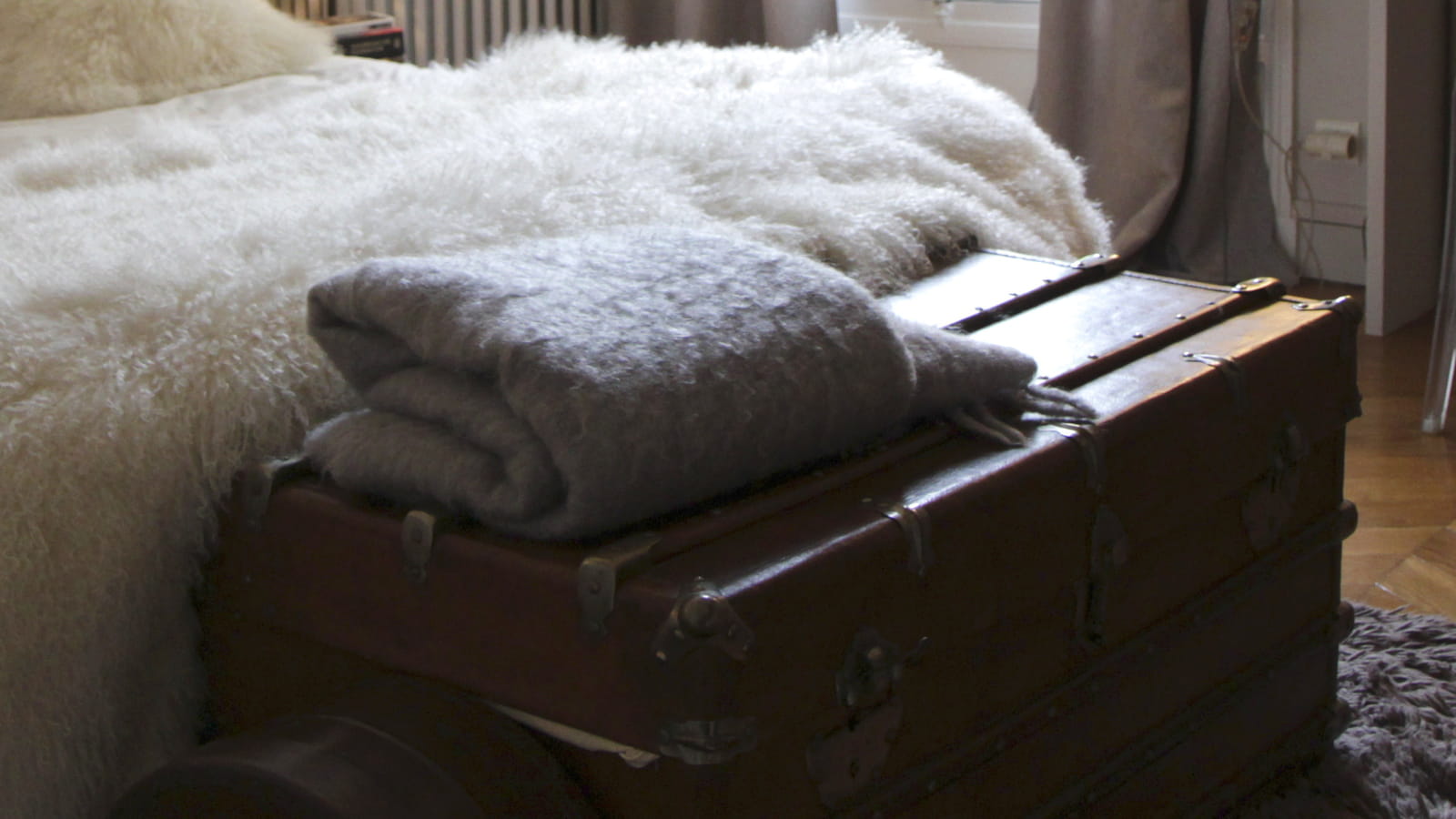 Malles de voyage chinées