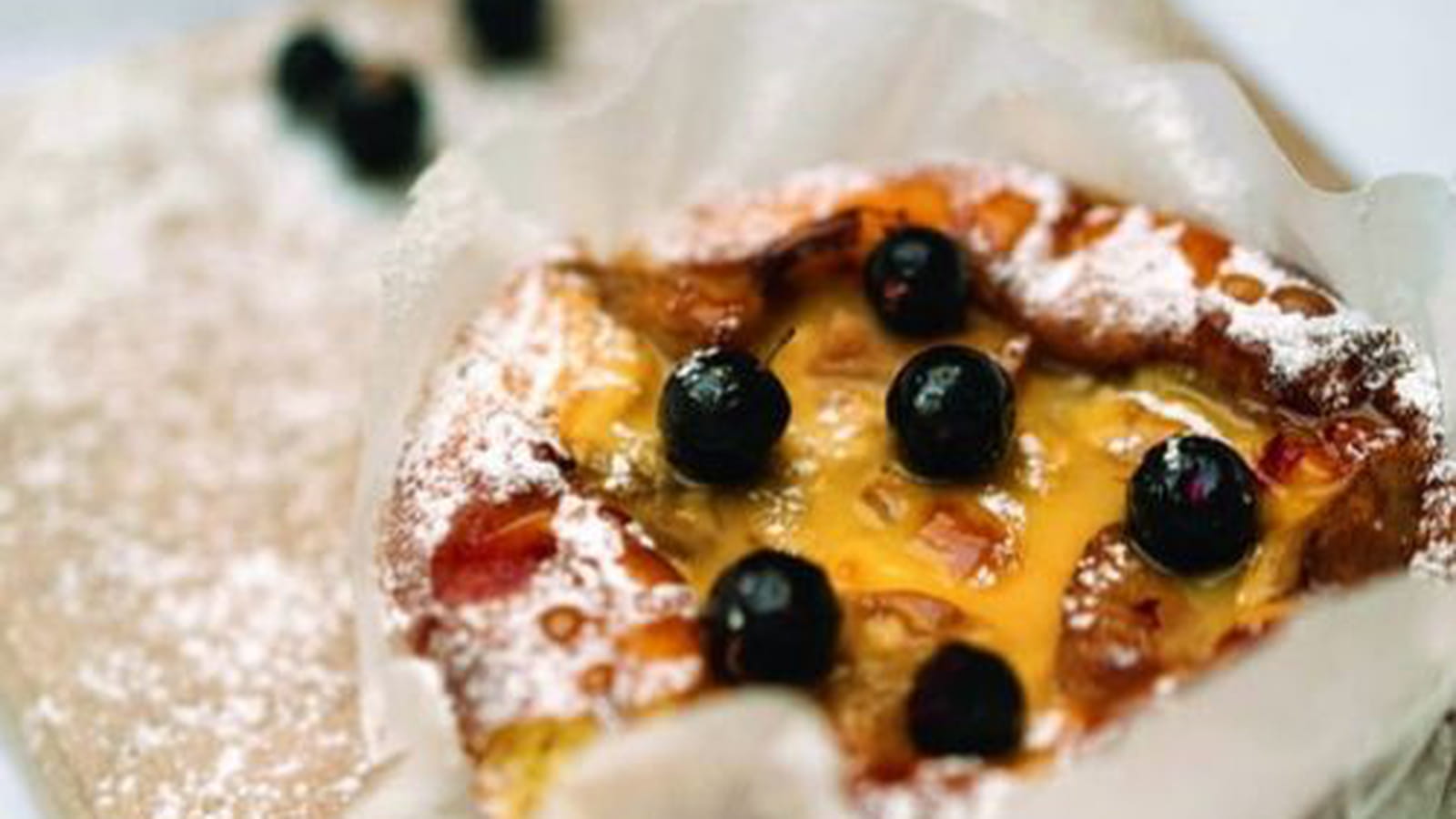Clafoutis poire-cassis