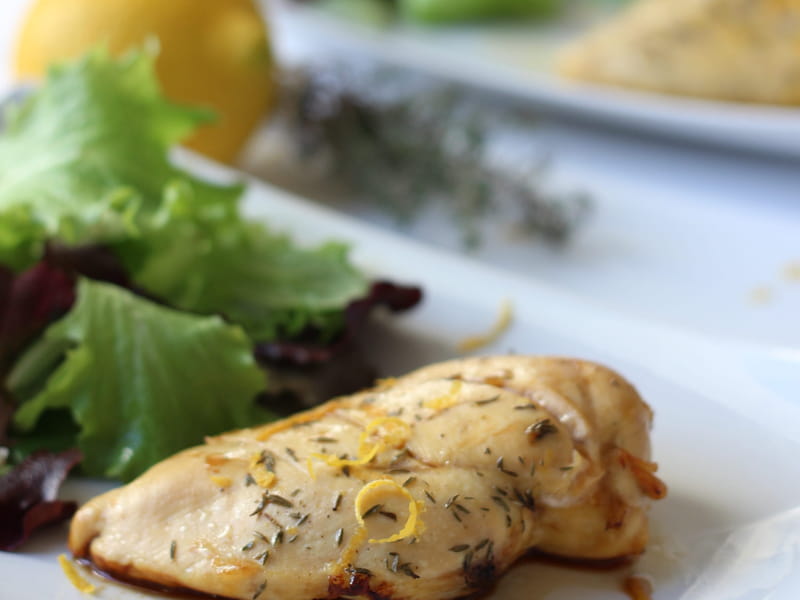 Recette Escalope de poulet Citron et Thym