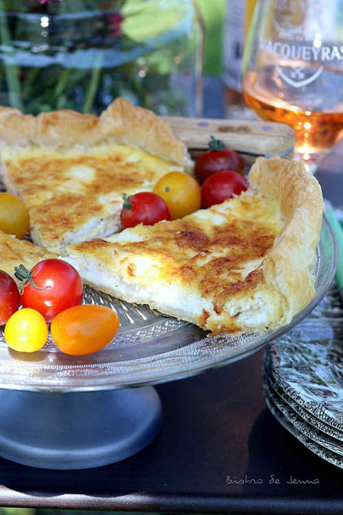 Tarte au mascarpone et fromage de chèvre