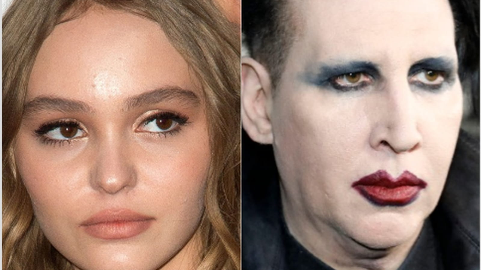 Lily-Rose Depp et Marilyn Manson