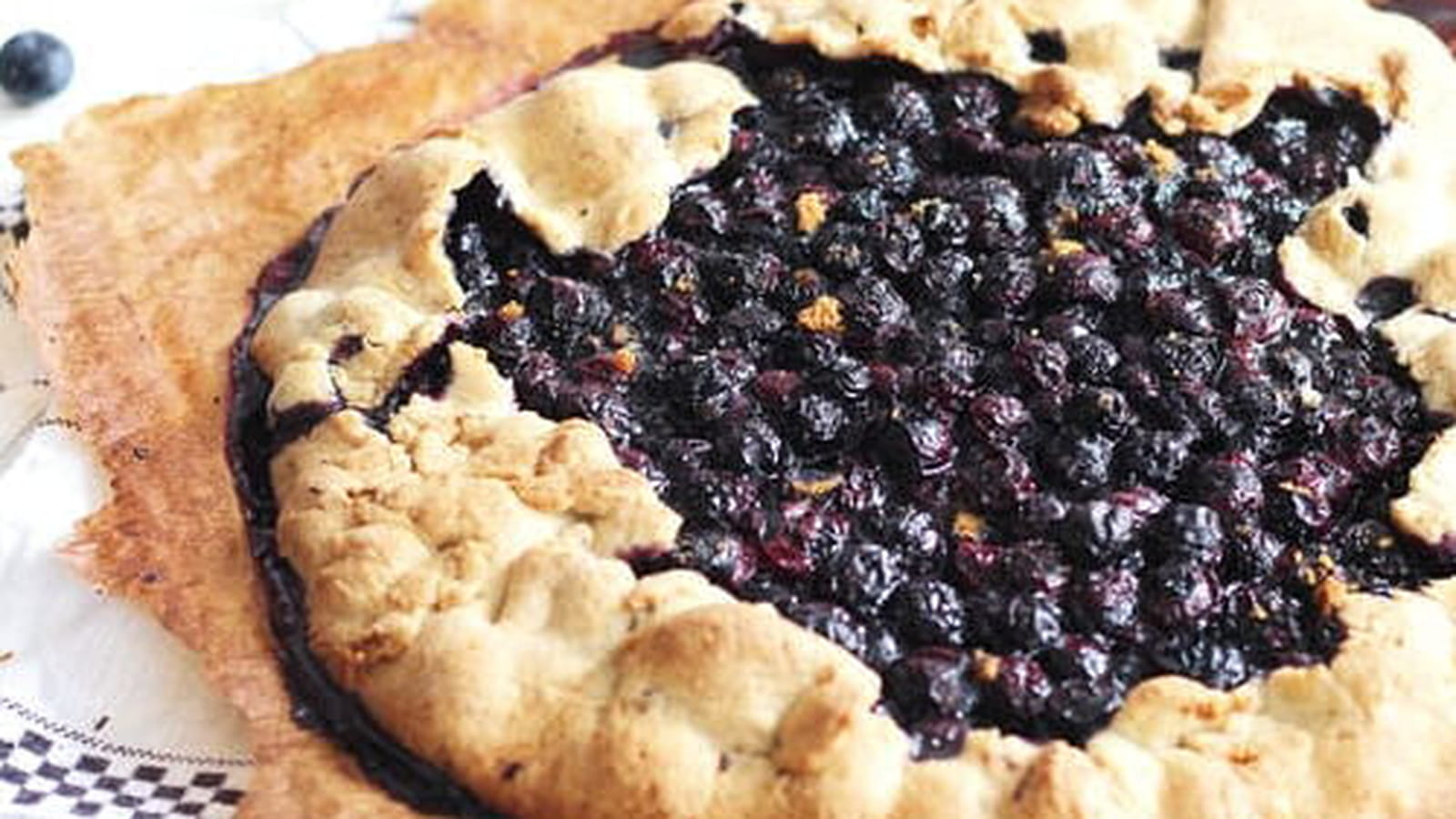 Tarte aux myrtilles et spéculoos