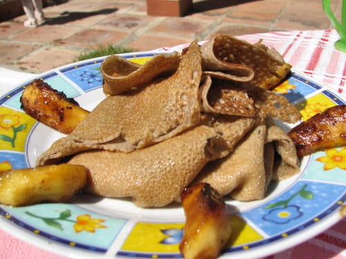 Tourbillon de galette aux pommes caramélisées