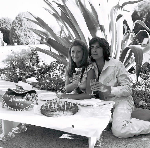 Sheila fête ses 28 ans avec Ringo au Golf Hotel de Valescure, à Saint Raphaël en 1974