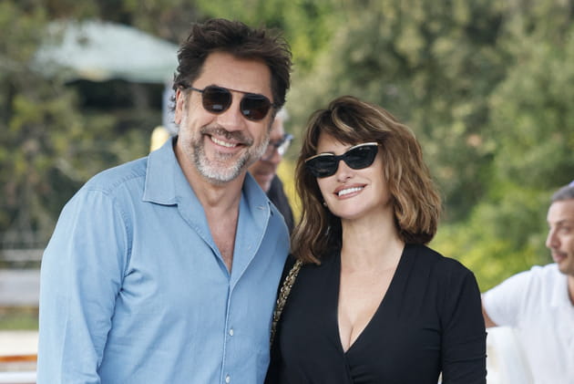 Penelope Cruz et son mari Javier Bardem sous le soleil de Venise
