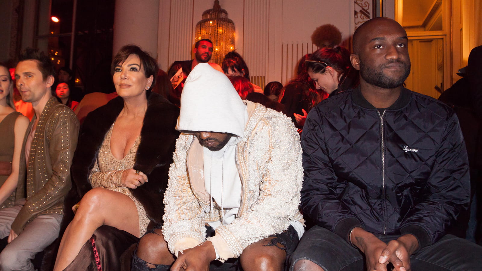 Kris Jenner, Kanye West et Corey Gamble