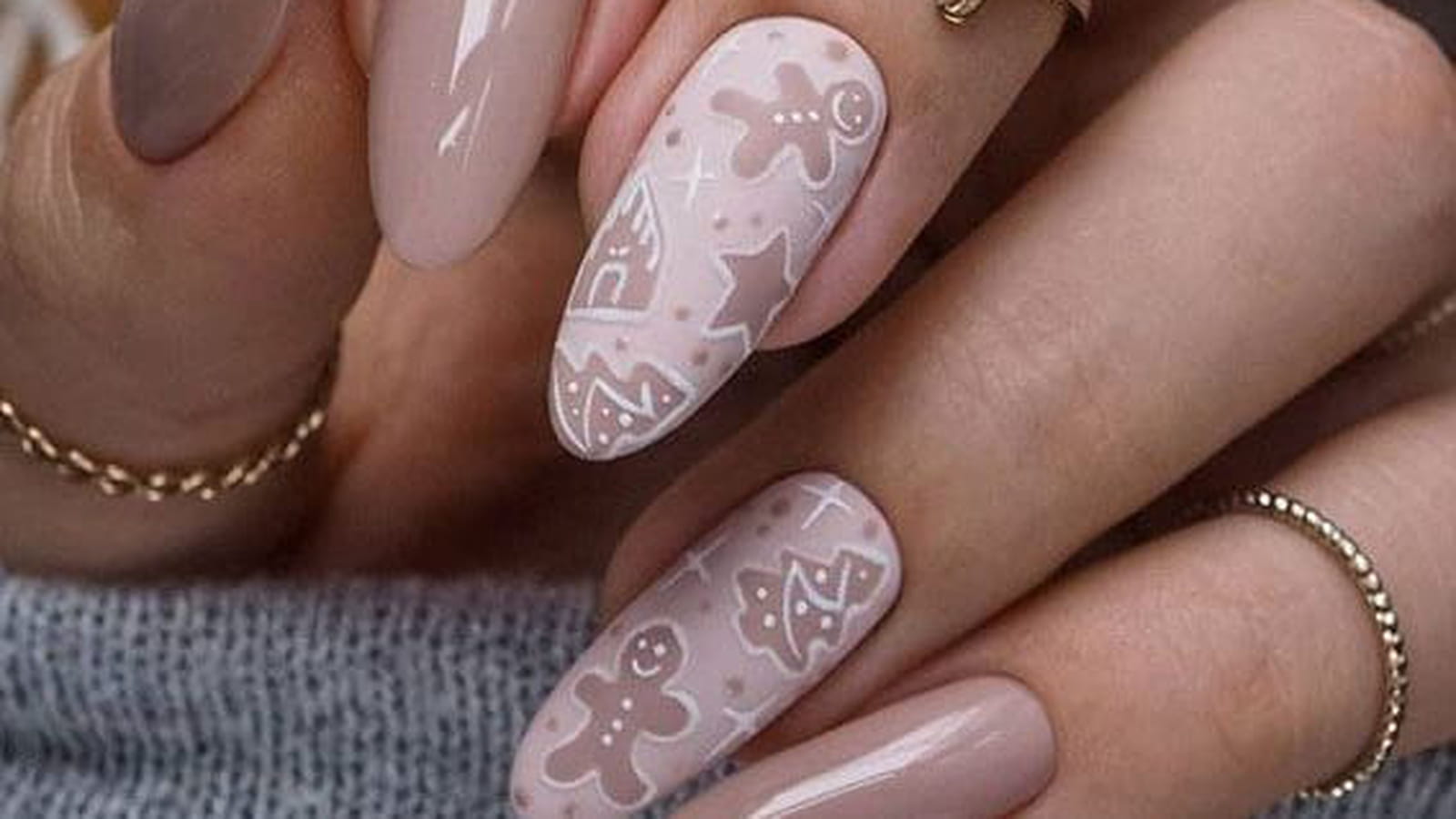 Nail art pain d'épices 