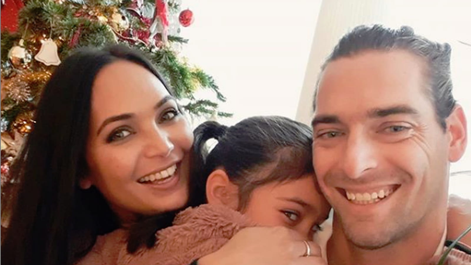 Valérie Bègue, son ex-mari Camille Lacourt et leur fille Jazz
