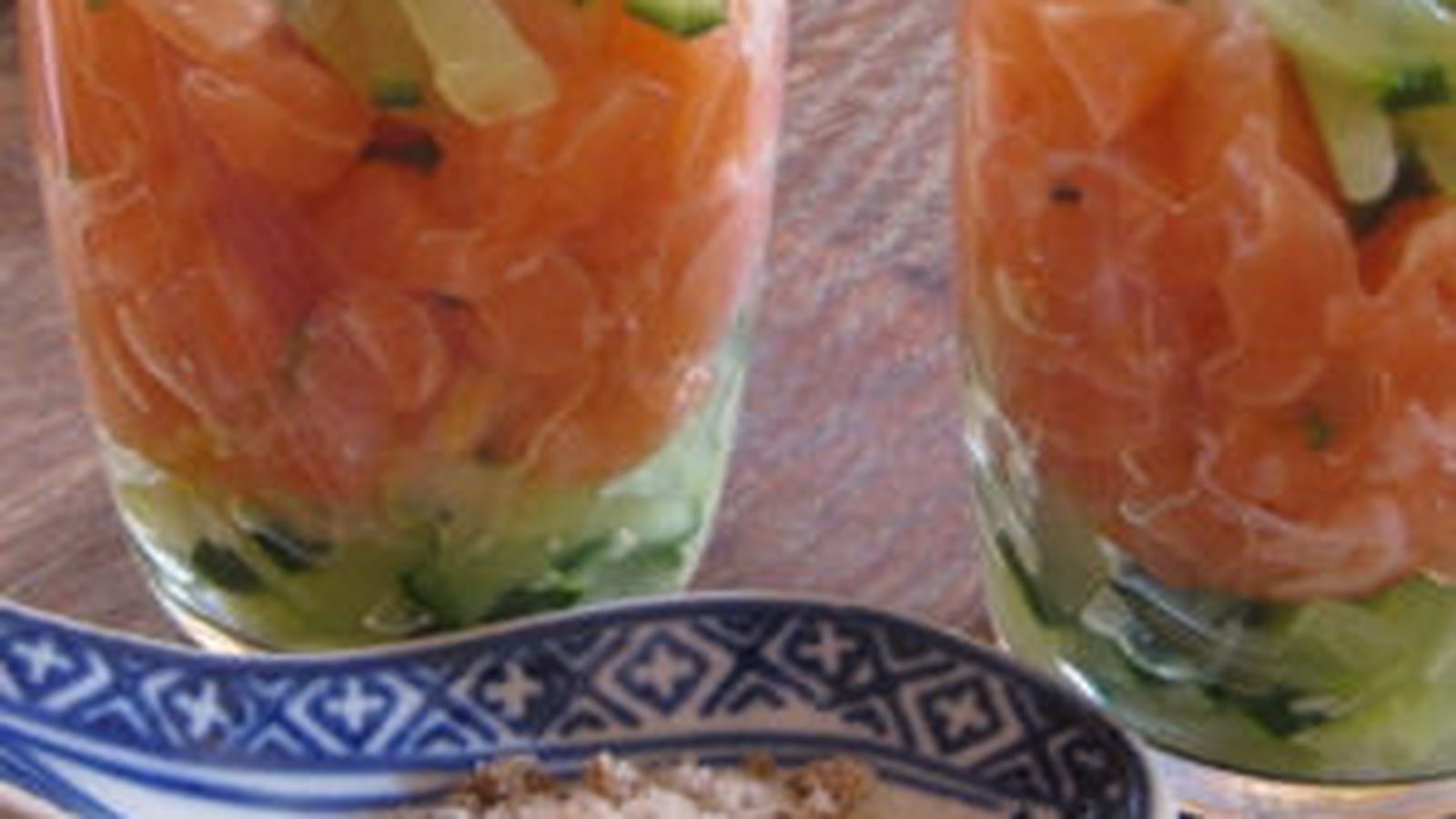 Saumon et concombre
