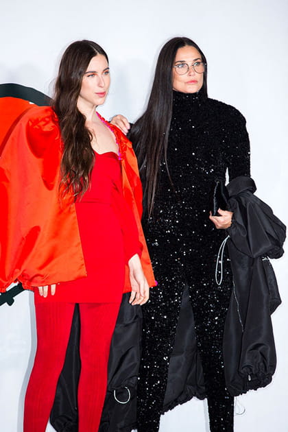 Scout LaRue Willis et Demi Moore au défilé AZ Factory