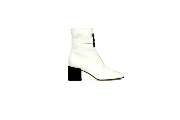 Bottines à Talons Atelier Do Sapato En Cuir Bicolore Ocre Et Taupe - Taille 39 - Occasion TBE