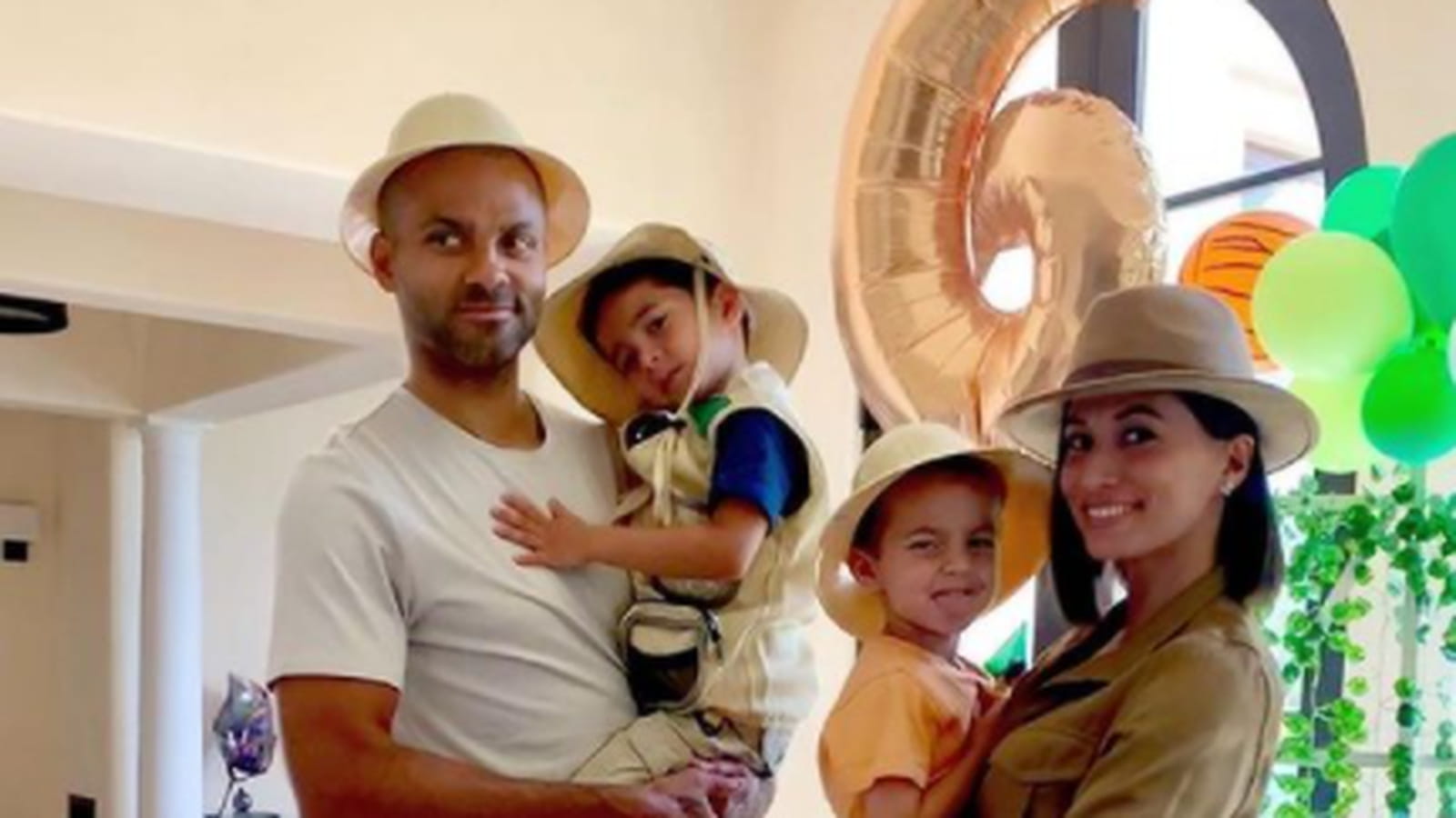 Tony Parker et Axelle Francine