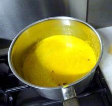 Velouté de châtaigne, noisettes et curcuma : Etape 3