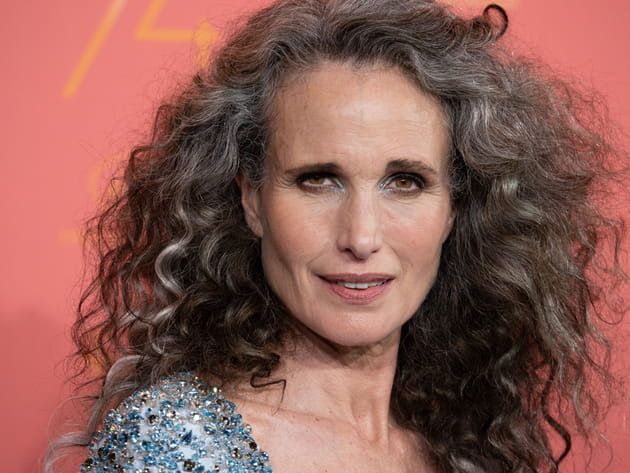 Andie Mac Dowell&nbsp;: chevelure &eacute;tincelante