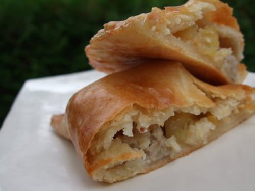 Chaussons pommes bananes et amandes