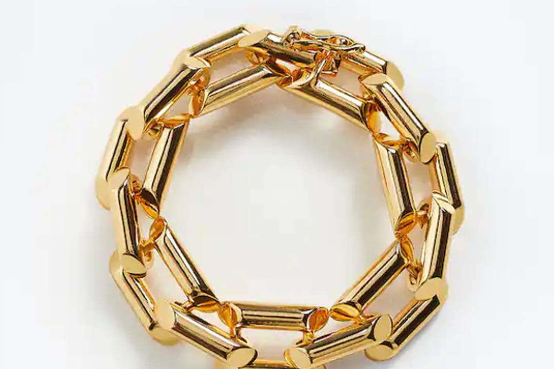 Bracelet maillon orange
