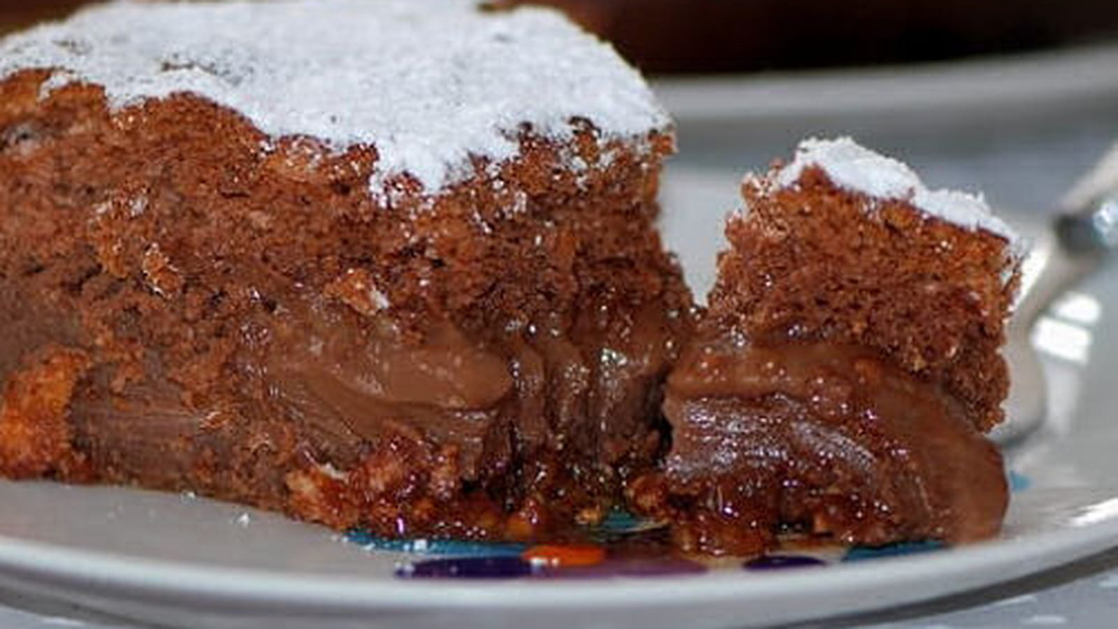 Gâteau magique Nutella et praliné