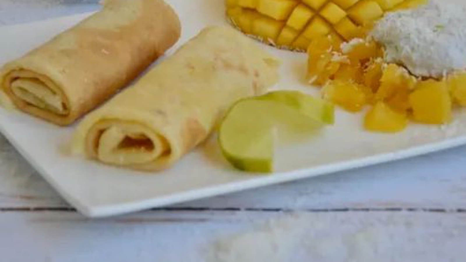 Crêpes au lait de coco et citron vert