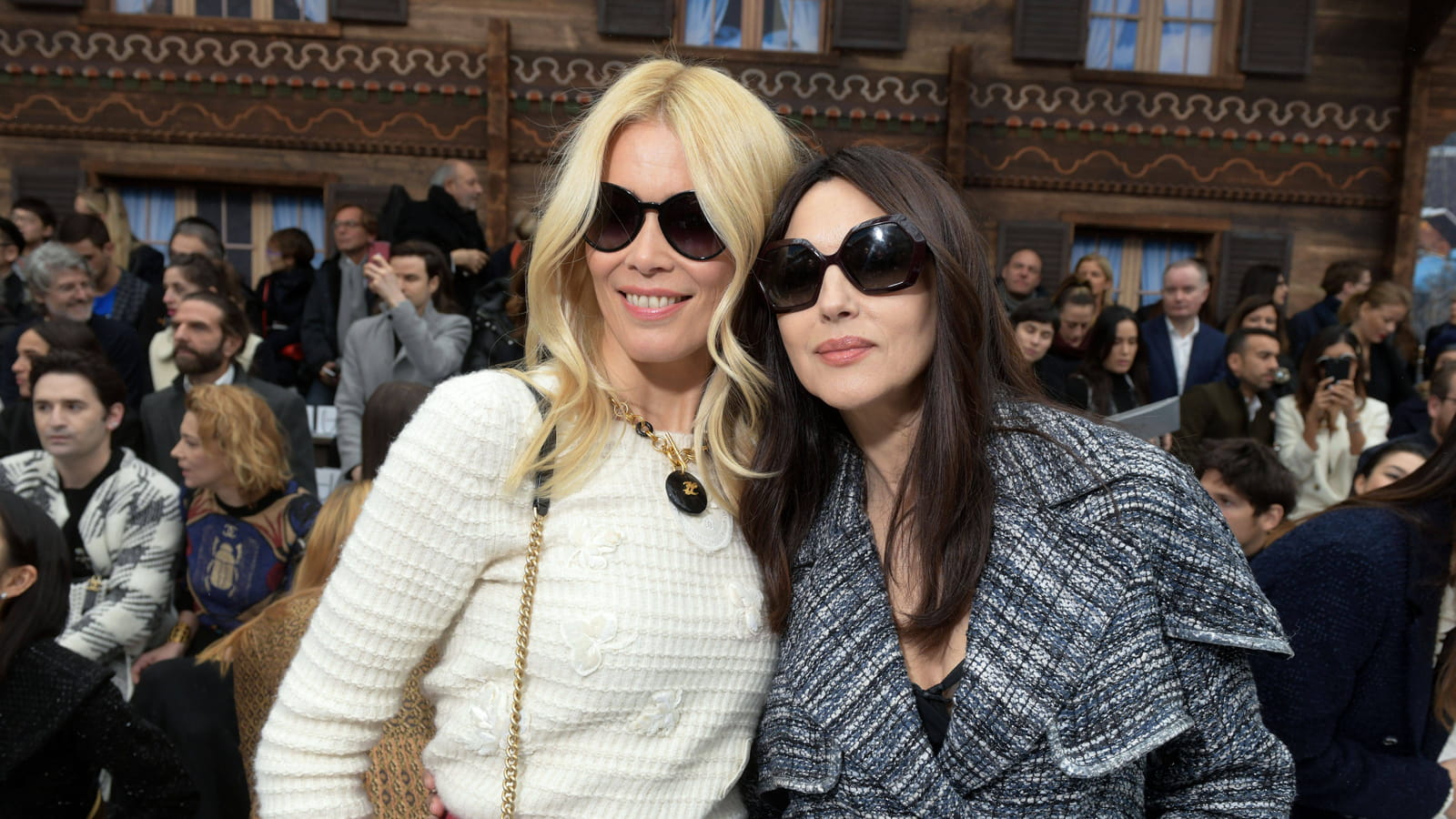 Claudia Schiffer et Monica Bellucci 
