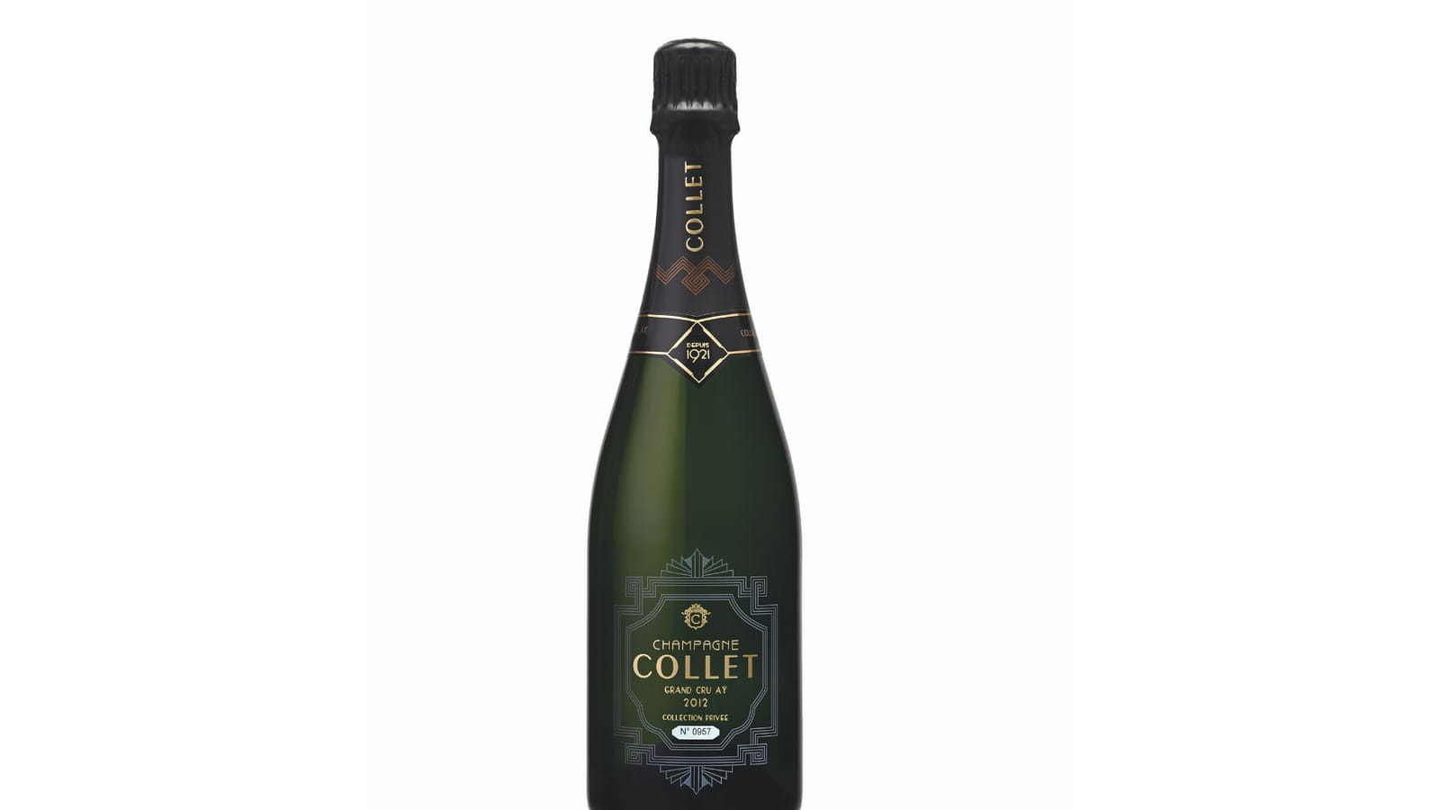 Une bouteille de champagne Collet