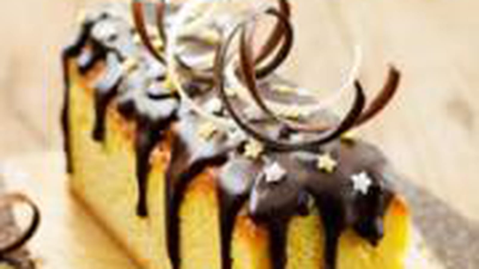 Bûche express cœur caramel