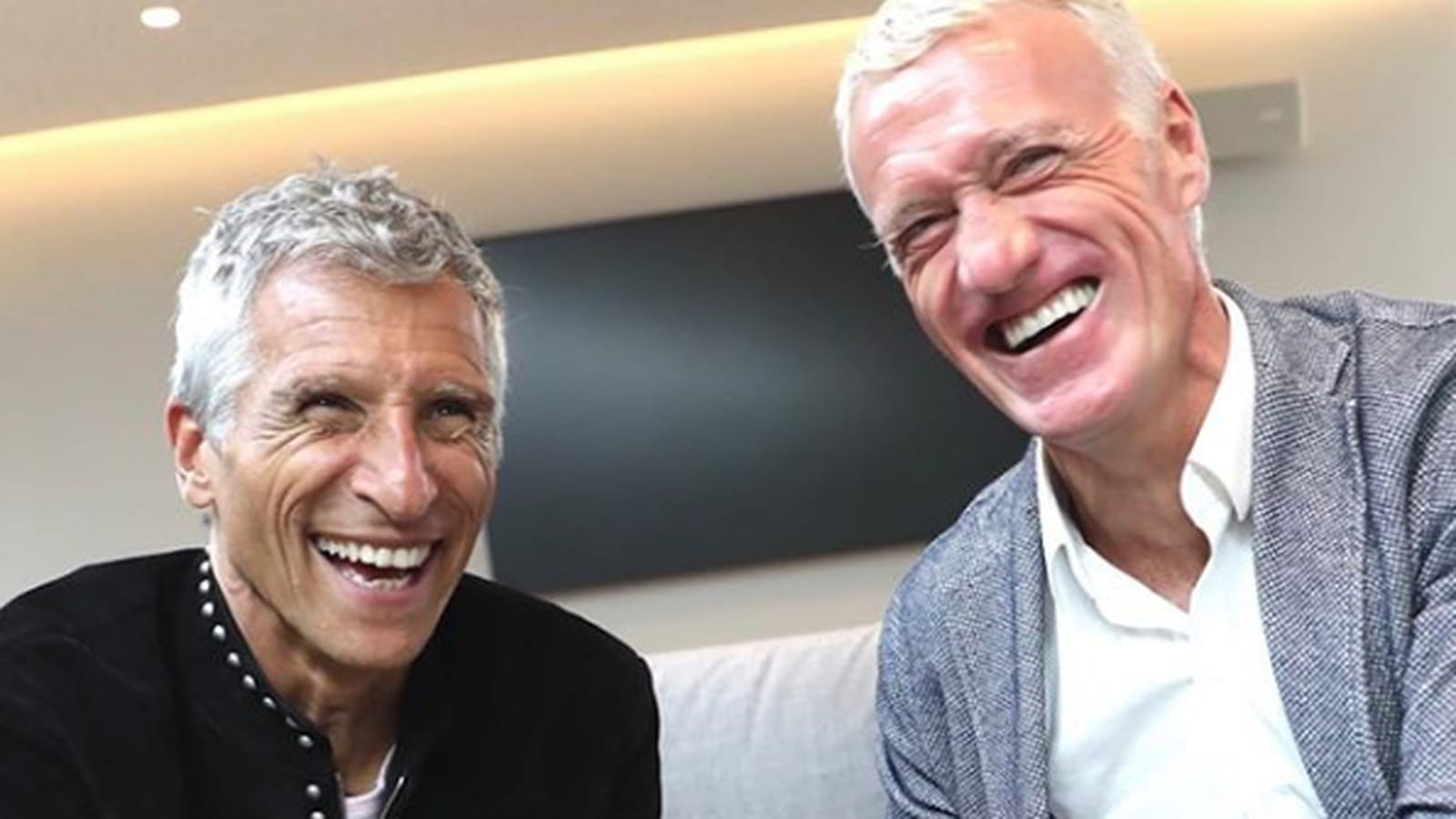 Nagui et Didier Deschamps