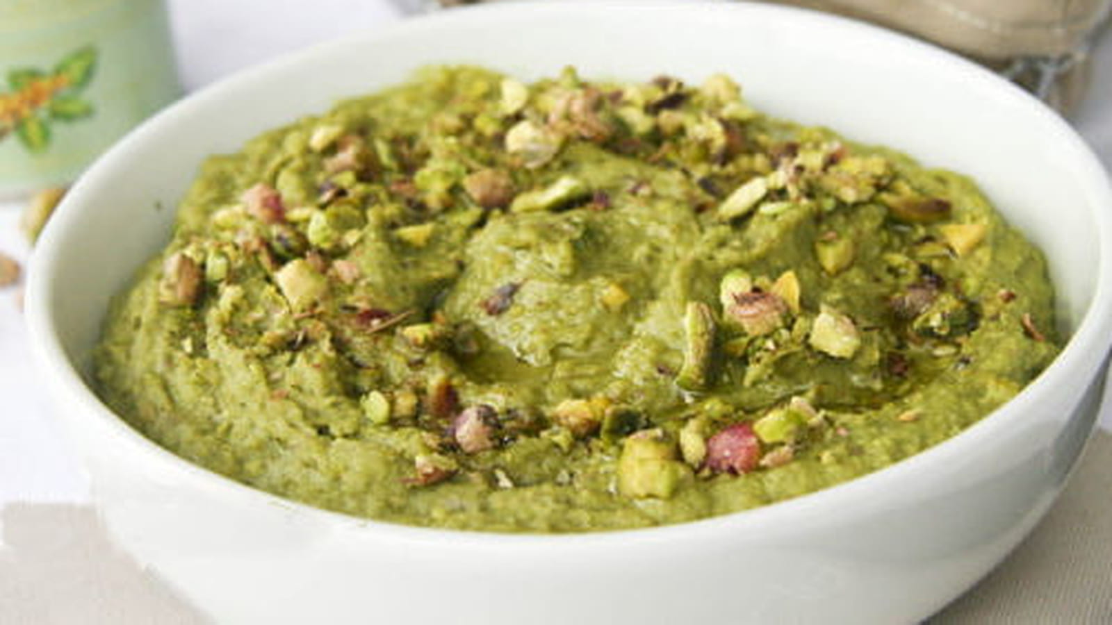Houmous à la pistache