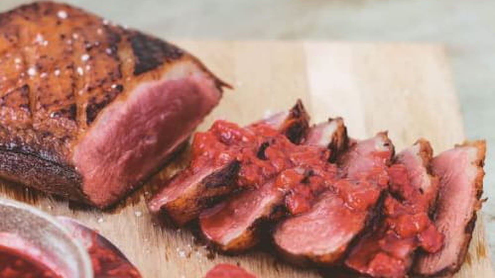 Magrets de canard aux framboises