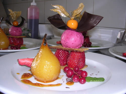 Fines croûtes de pain d'épices aux fruits rouges