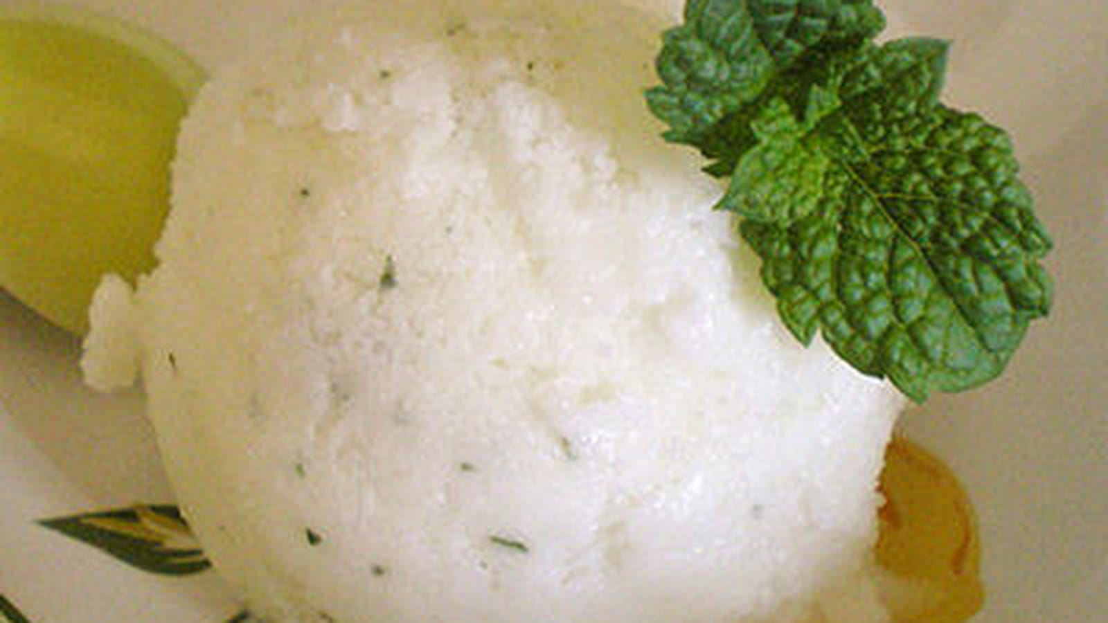 Glace au yaourt et citron vert sans sorbetière