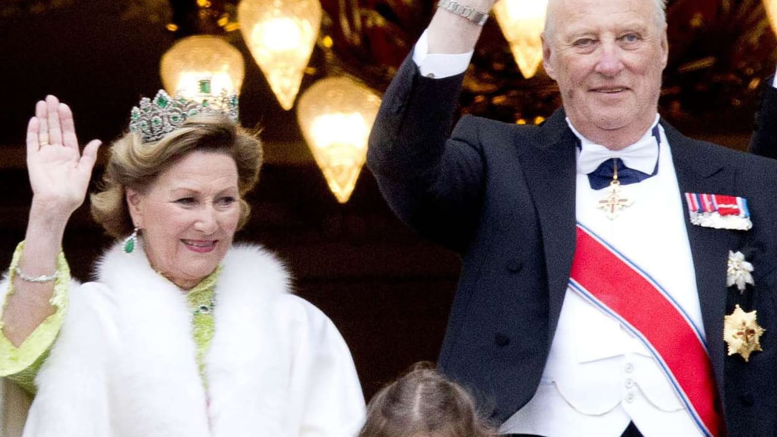 Harald V et Sonja, le roi et la reine de Norvège 