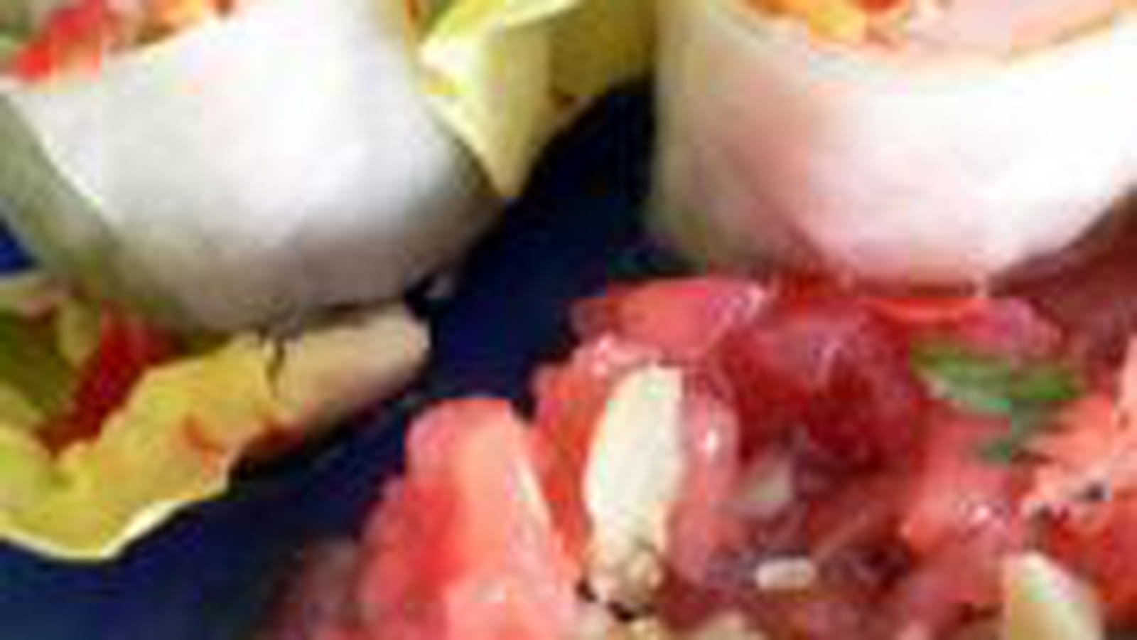 Rouleaux de printemps en crudités
