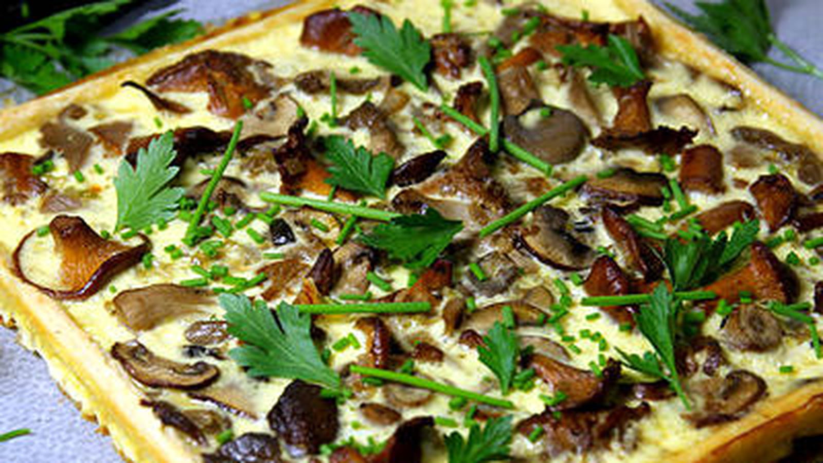 Quiche aux champignons