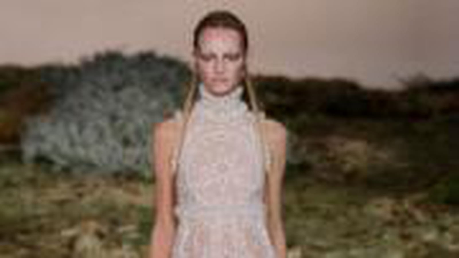 Une robe transparente Alexander McQueen