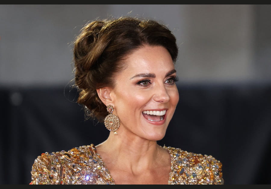 Le look dor&eacute; de Kate Middleton