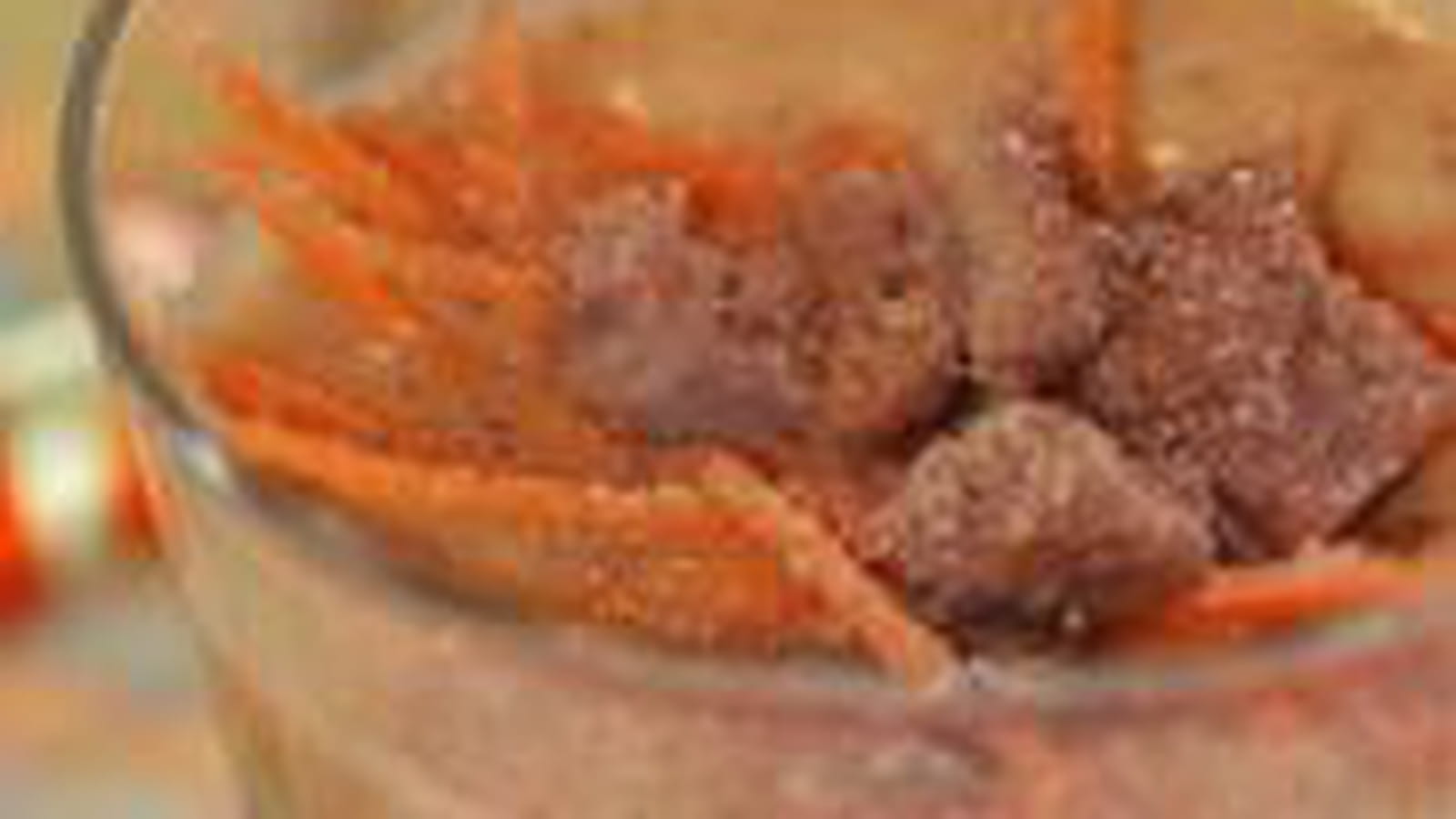 Velouté marrons, carottes, kiri