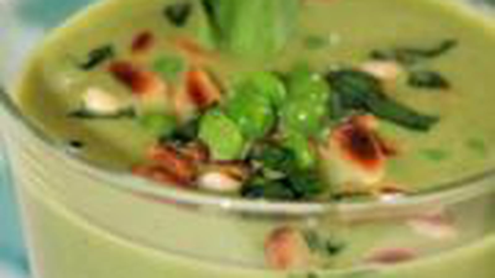 Velouté glacé de petits pois