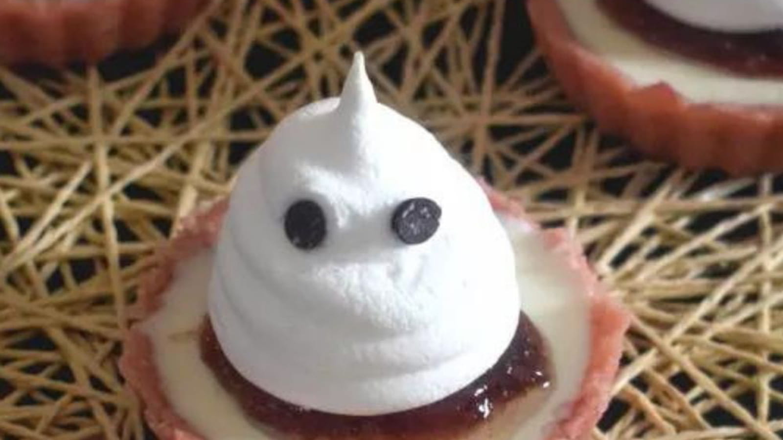 Tartelettes fantômes d'Halloween sans cuisson