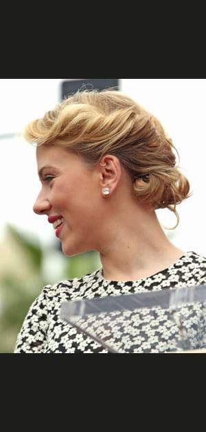 Scarlett Johansson&nbsp;: le chignon romantique