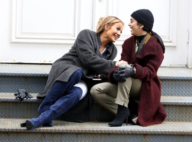Jennifer Lopez et Vanessa Hudgens, en tournage &agrave; New York