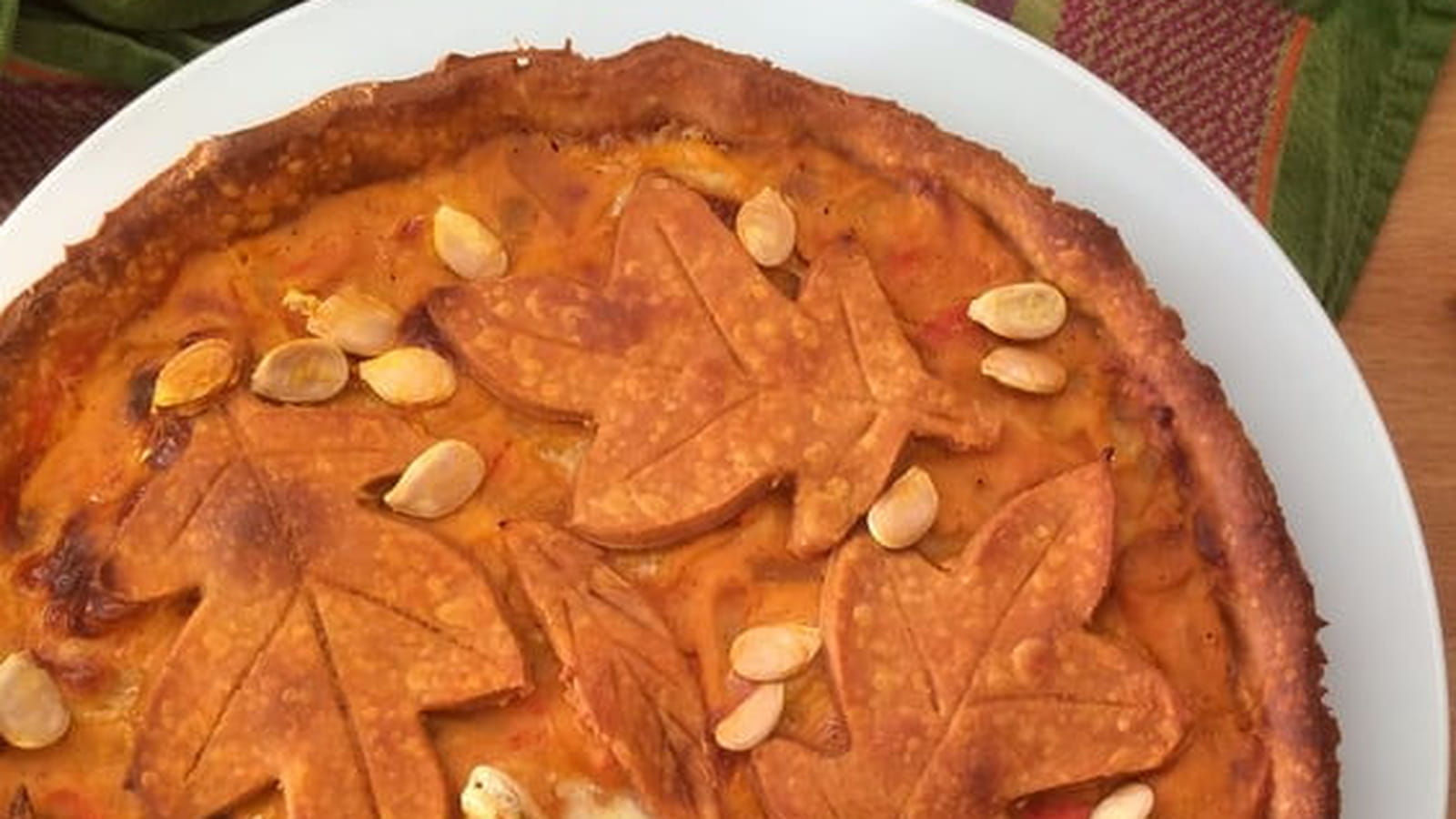 Tarte automnale au potimarron et reblochon