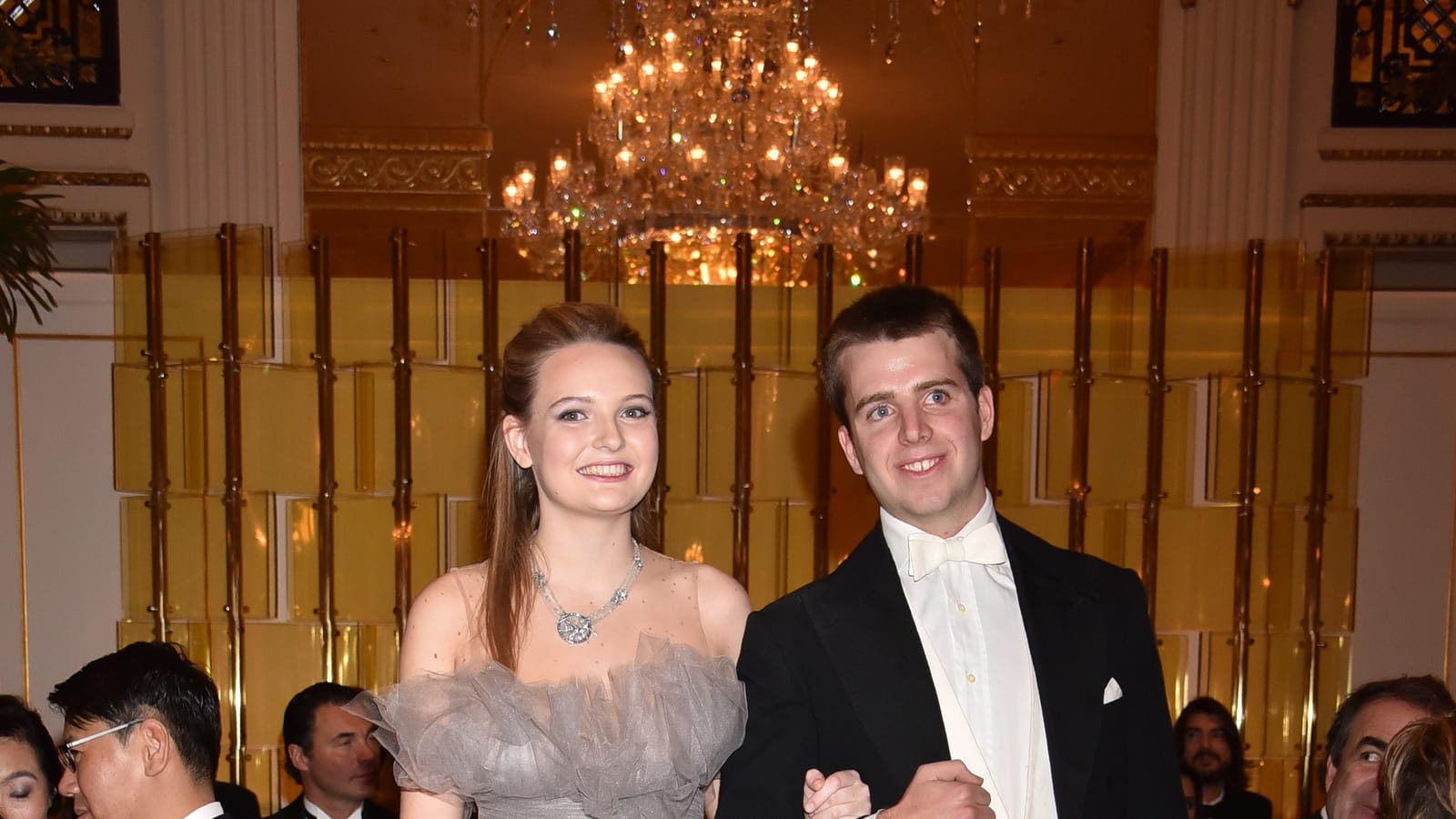 Alexina Fontes Williams et son cavalier Don Emanuele dei duchi Torlonia