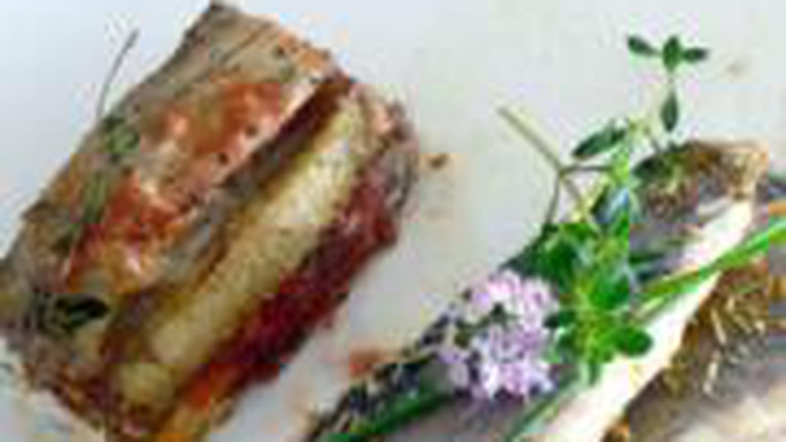 Filets de maquereaux, millefeuille de Provence