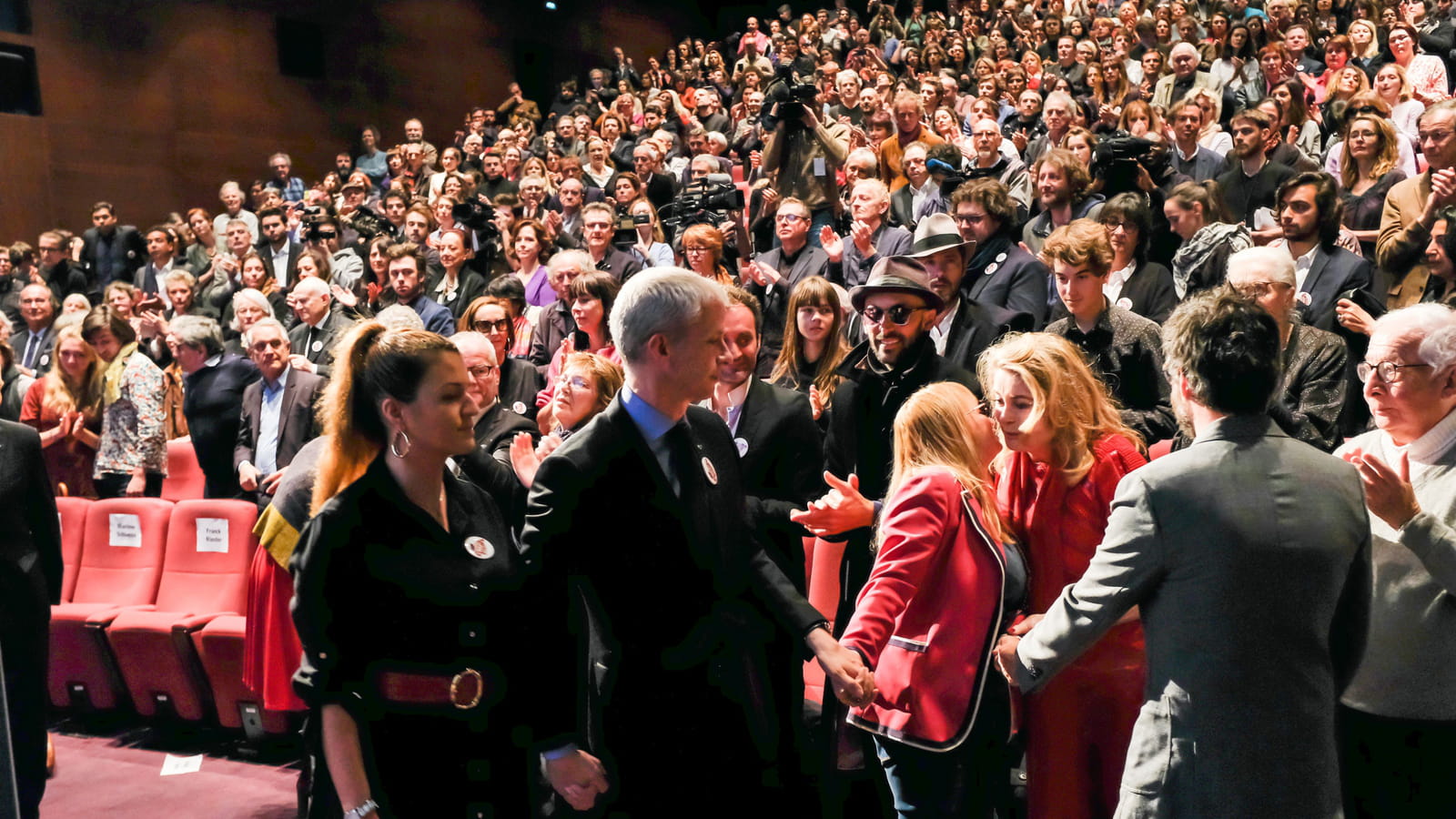 Marlène Schiappa, Franck Riester, Catherine Deneuve